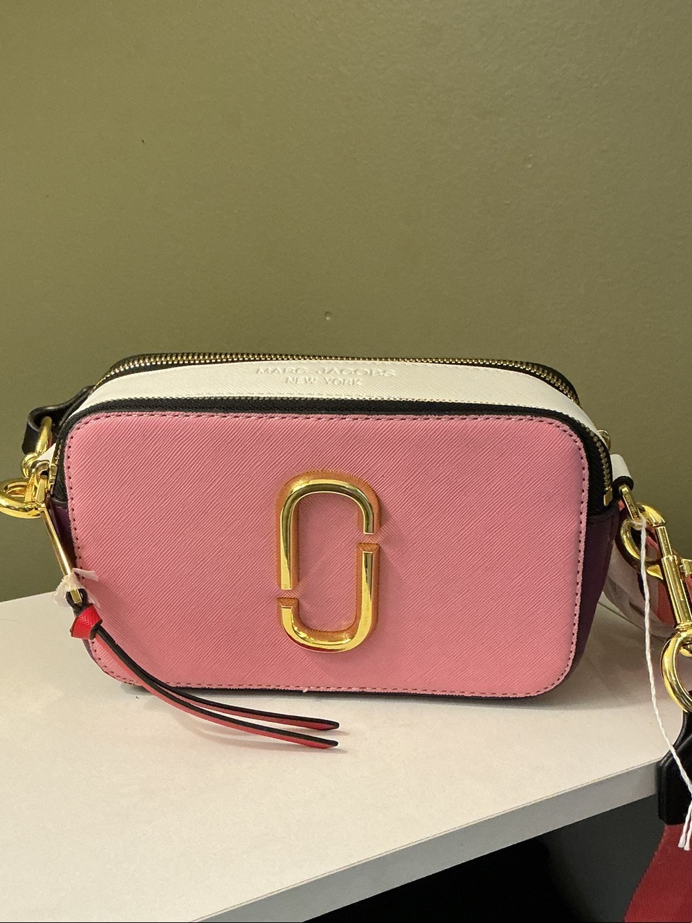Marc Jacobs NY NWT The Snapshot Camera Crossbody Bag Gold Hardware Desert Mtn